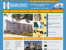 Tablet Screenshot of brahmshaktihospital.com
